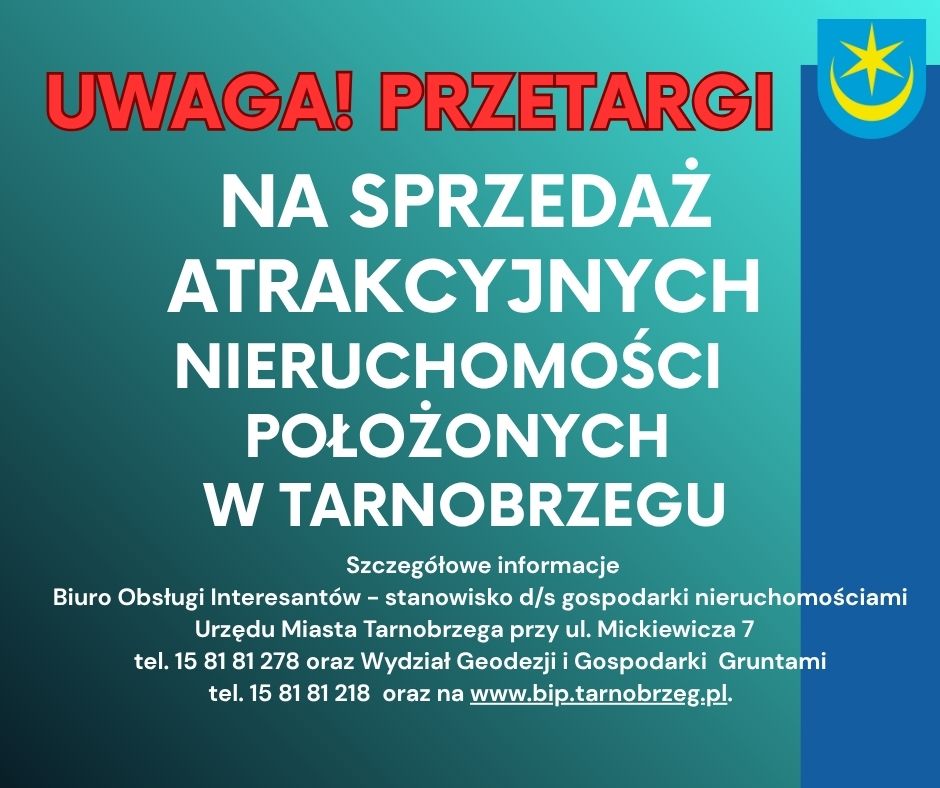 Uwaga! Przetargi na atrakcyjne nieruchomości - niższe ceny